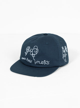 Imaginary Friends Cap Navy by Arnold Park Studios at Couverture & The Garbstore Front View