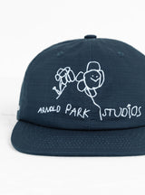 Imaginary Friends Cap Navy by Arnold Park Studios at Couverture & The Garbstore Front Detail