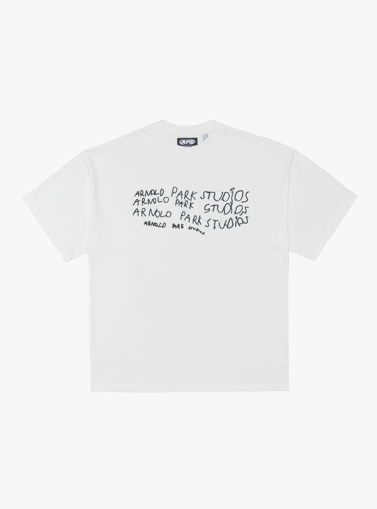 Imaginary Friends T-Shirt White by Arnold Park Studio at Couverture & The Garbstore Front View