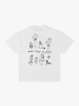 Imaginary Friends T-Shirt White by Arnold Park Studio at Couverture & The Garbstore Back View