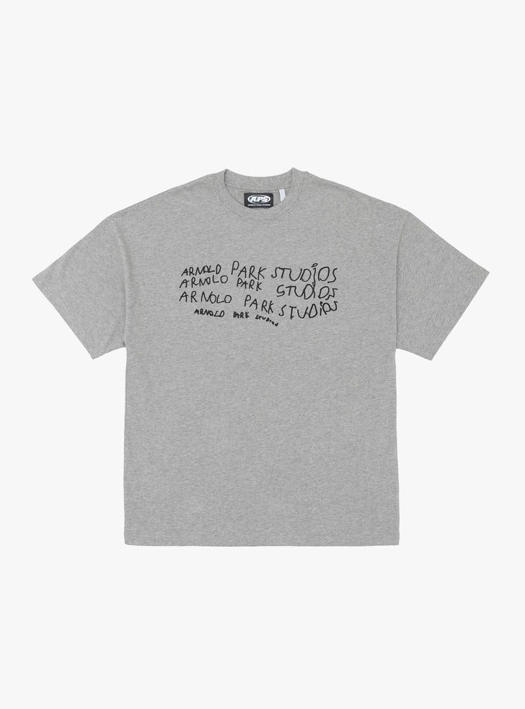 Imaginary Friends T-Shirt Grey by Arnold Park Studio at Couverture & The Garbstore Front View