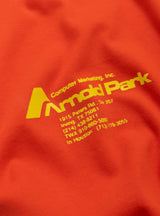 Computer Corporation Logo T-Shirt Blaze Orange by Arnold Park Studios at Couverture & The Garbstore Detail View