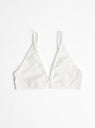 Carrie Soft Cup Bra Natural White by Elliot Organics at Couverture & The Garbstore
Front View