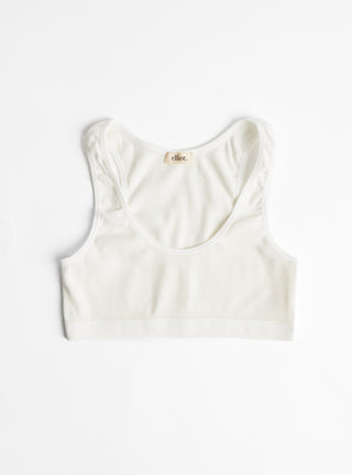 Freya Yoga Bra Natural White by Elliot Organics at Couverture & The Garbstore
Front View