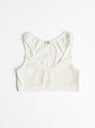 Freya Yoga Bra Natural White by Elliot Organics at Couverture & The Garbstore
Front View