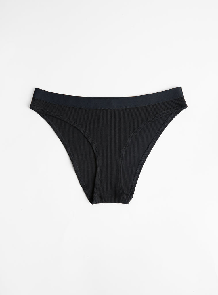 Chrissie Brief Black by Elliot Organics at Couverture & The Garbstore
Front View