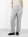 Cotton Buff Cloth Gurkha Pants Light Grey