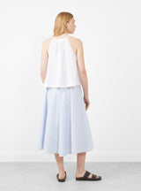 Stripe Circular Skirt Sax by nanamica at Couverture & The Garbstore 
Back View