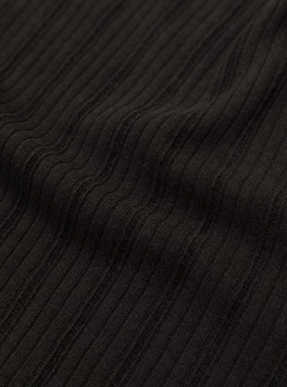 mfpen Long Sleeve Round Neck Brown Rib  at Couverture and The Garbstore - Detail view