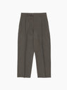 mfpen Service Trousers Taupe Stripe at Couverture and The Garbstore - Front View