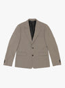 Single Breasted Blazer Taupe Wool by mfpen at Couverture & The Garbstore 
Front View