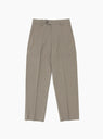 mfpen Study Trousers Taupe Wool at Couverture and The Garbstore - Front View