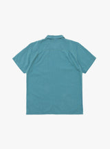 Malick Shirt Lyocell Blue/Green by YMC at Couverture & The Garbstore Back