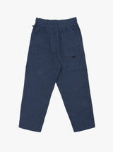 Alva Skate Trouser Crinkle Cotton Blue by YMC at Couverture & The Garbstore Back