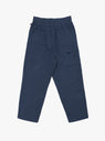 Alva Skate Trouser Crinkle Cotton Blue by YMC at Couverture & The Garbstore Back