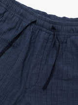 Alva Skate Trouser Crinkle Cotton Blue by YMC at Couverture & The Garbstore Detail