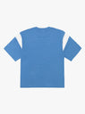 Skate T-Shirt Organic Cotton Blue/White from YMC at Couverture & The Garbstore
Back View