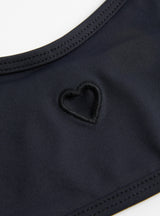 Heart Swim Top in Black by Baserange at Couverture & The Garbstore
Close-up