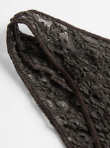 Crescent Bra in Black by Baserange at Couverture & The Garbstore
Detail View