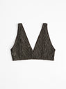 Crescent Bra in Black by Baserange at Couverture & The Garbstore
Back View