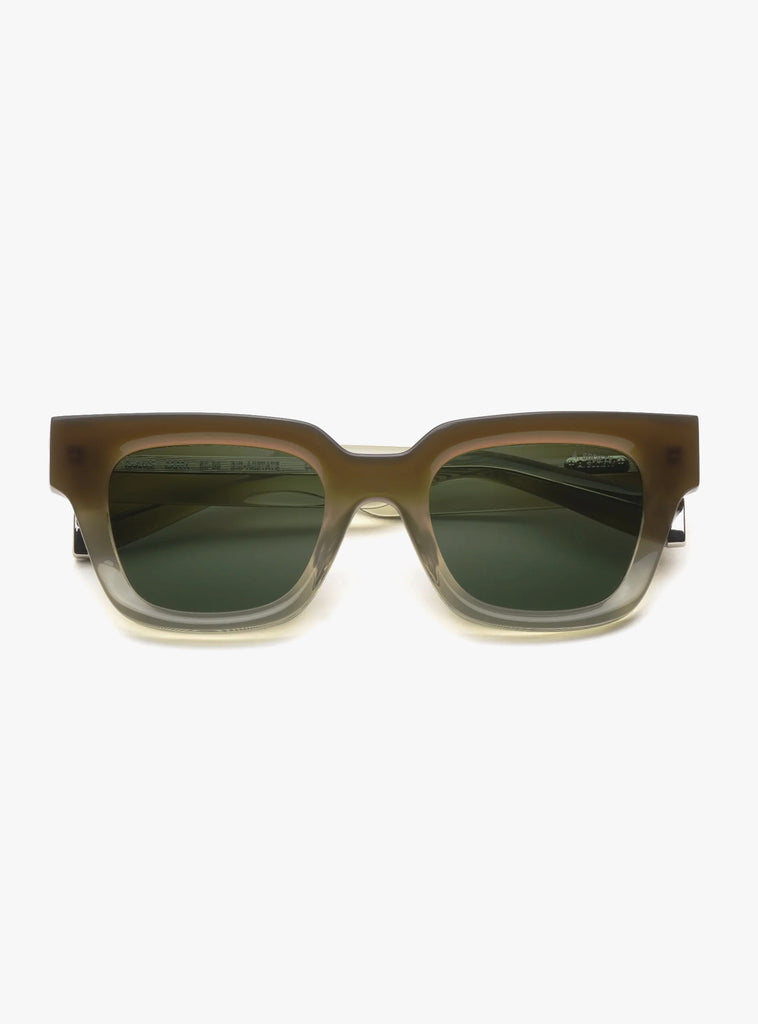 Chance Green sunglasses by A.Society at Couverture & The Garbstore
Front View