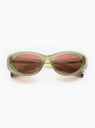 Baylor Green sunglasses by A.Society at Couverture & The Garbstore 
Front View 