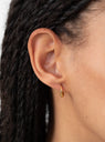 Petite Creole Earringsby Soeur Gold at Couverture & The Garbstore
Front View