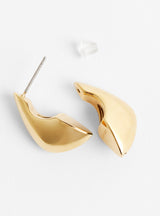 Bo Sma Demi-Lune Earrings Gold by Soeur at Couverture & The Garbstore 
Front View