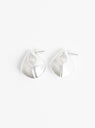 Bo Sma Demi-Lune Earrings Silver by Soeur at Couverture & The Garbstore 
Front View 