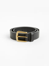 Cafe Leather Belt Noir by Soeur at Couverture & The Garbstore
Front View