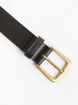 Cafe Leather Belt Noir by Soeur at Couverture & The Garbstore
Close-up