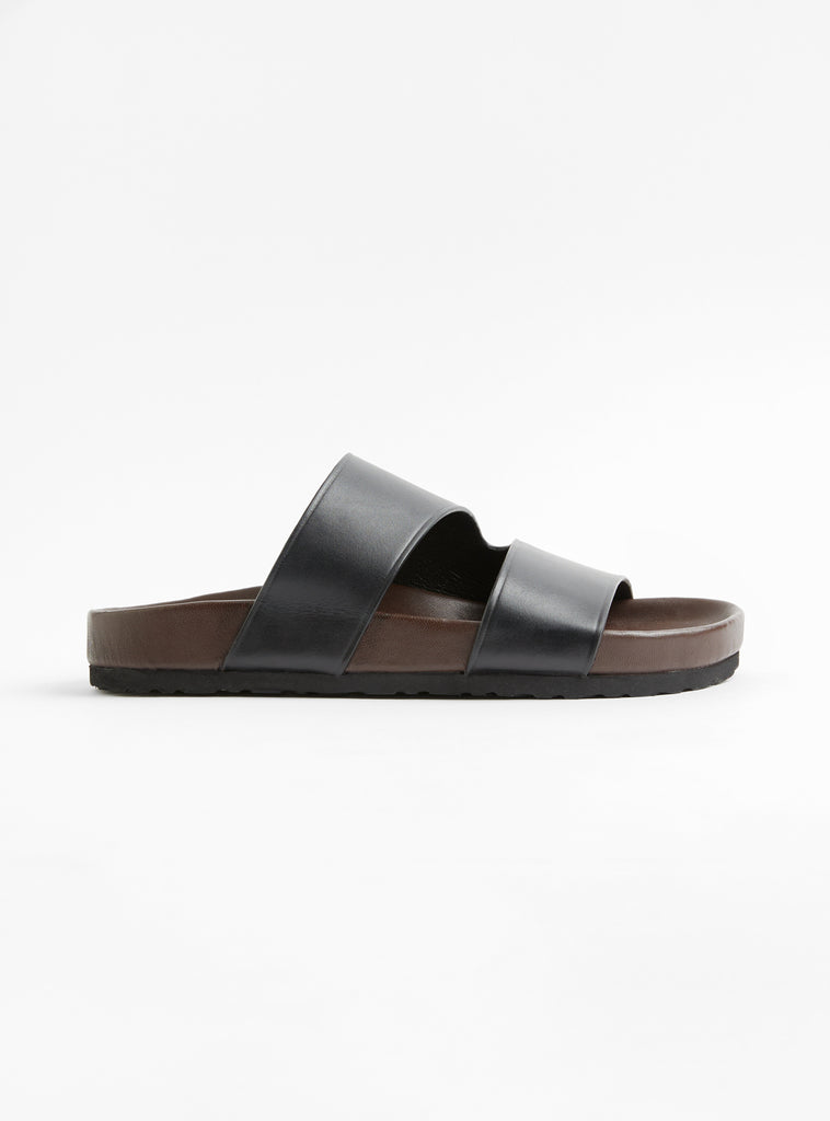 Eros Leather Sandals Noir by Soeur at Couverture & The Garbstore
Side View