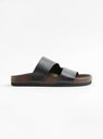 Eros Leather Sandals Noir by Soeur at Couverture & The Garbstore
Side View