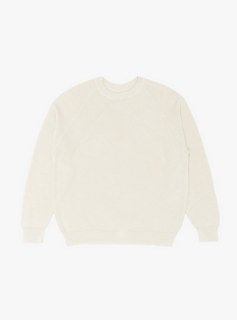 The Sea Island Signature Crewneck Ivory by BATONER at Couverture & The Garbstore
Front View