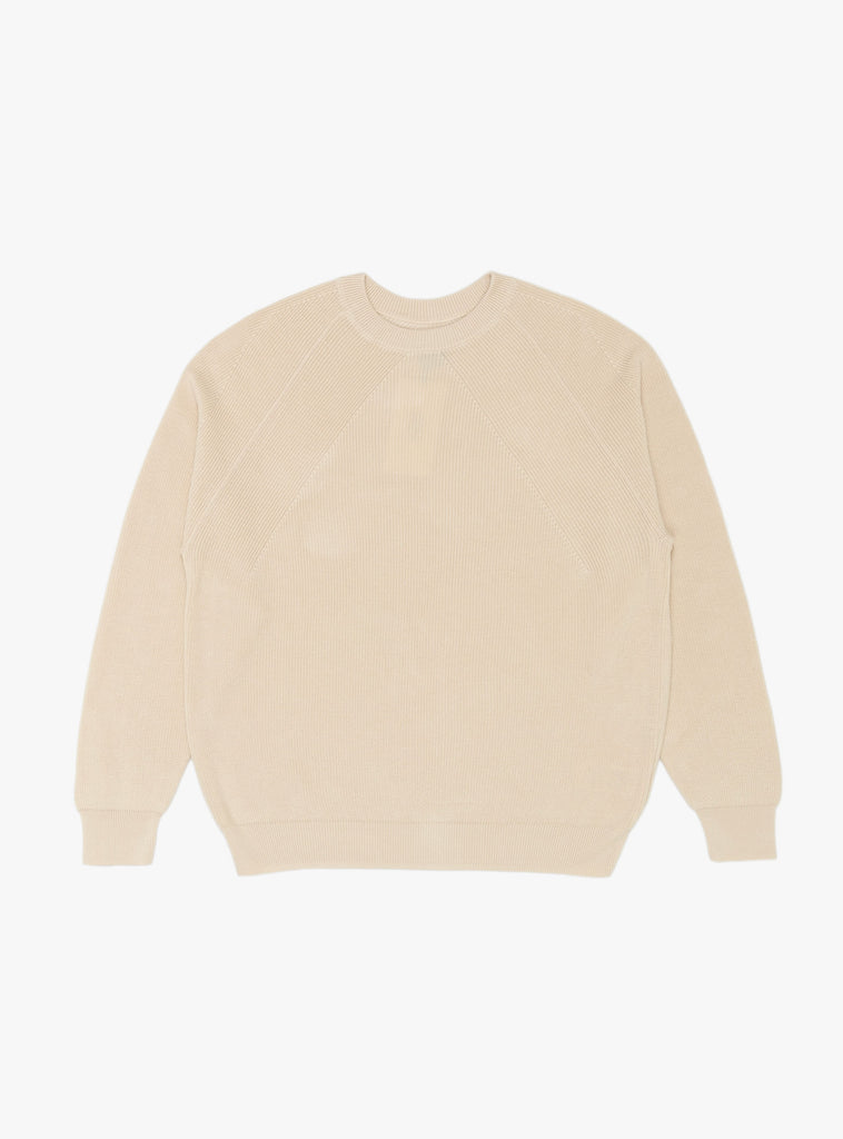 The Sea Island Signature Crewneck Ivory by BATONER at Couverture & The Garbstore
Front View