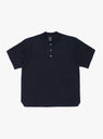 Smooth Polo Essential Navy by Batoner at Couverture & The Garbstore 
Front View 