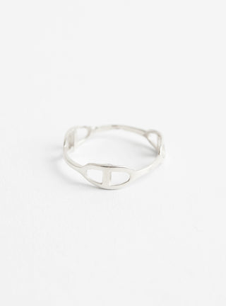 Fine Links Ring Silver from Helena Rohner at Couverture & The Garbstore
Front View