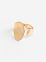 Soft Open Brass Concave Ring Gold Plated from Helena Rohner at Couverture & The Garbstore
Front View