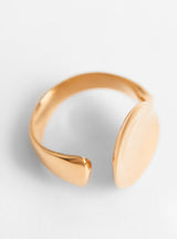 Soft Open Brass Concave Ring Gold Plated from Helena Rohner at Couverture & The Garbstore
Close-up