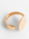 Soft Open Brass Concave Ring Gold Plated from Helena Rohner at Couverture & The Garbstore
Close-up