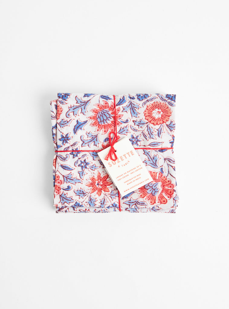 Napkins Set - Eden Cobalt by Suzette at Couverture & The Garbstore
Front