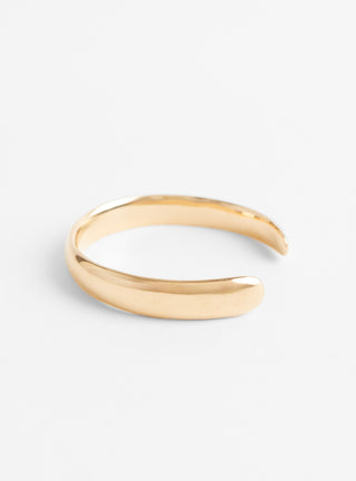 Open Brass Cuff Gold Plated by Helena Rohner at Couverture & The Garbstore
Front View