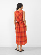 Frankie Dress Red Check by Sideline at Couverture & The Garbstore
Back View