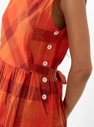 Frankie Dress Red Check by Sideline at Couverture & The Garbstore
Close-up