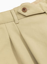 Two Out Tuck Pants Beige by Farah Japan at Couverture & The Garbstore
Close-up