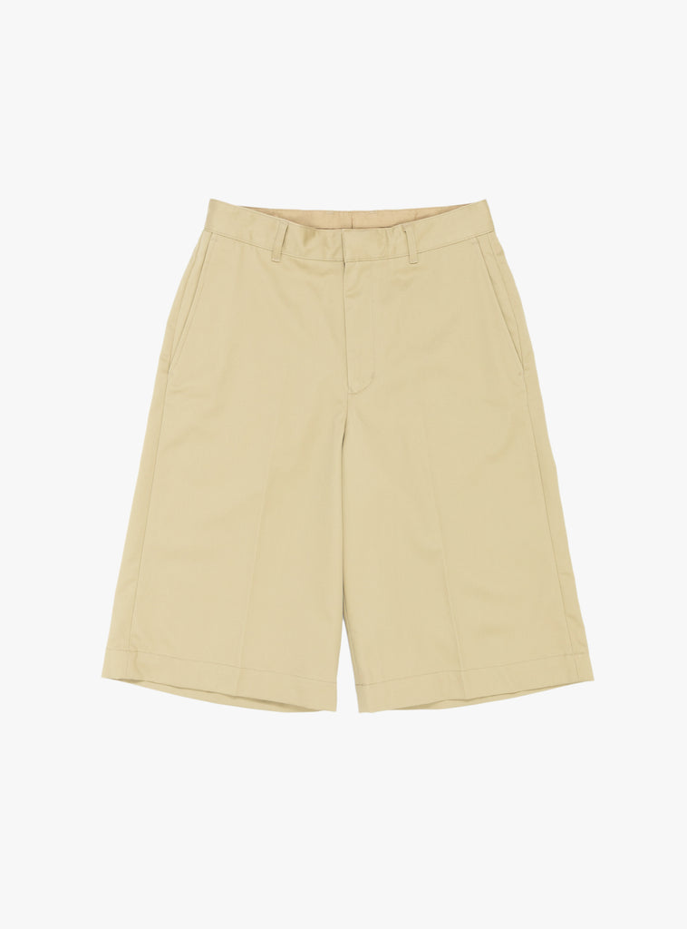 Wide Shorts Beige by Farah Japan at Couverture & The Garbstore
Front View