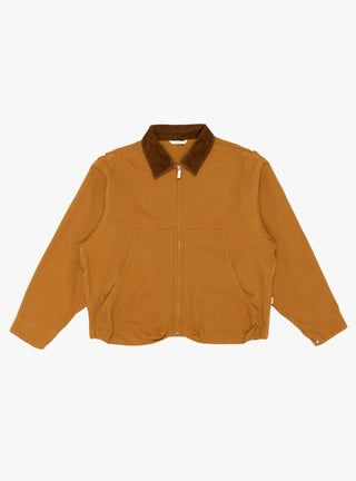 Duck Short Jacket Camel by Farah Japan at Couverture & The Garbstore
Front View