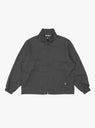 Stand Collar Zip Up Blouson Charcoal Grey by Farah Japan at Couverture & The Garbstore
Front View