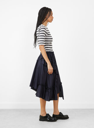 Draped Skirt Navy by YMC at Couverture & The Garbstore
Side View