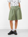 Long Walking Shorts Sage Green by YMC at Couverture & The Garbstore 
Front View